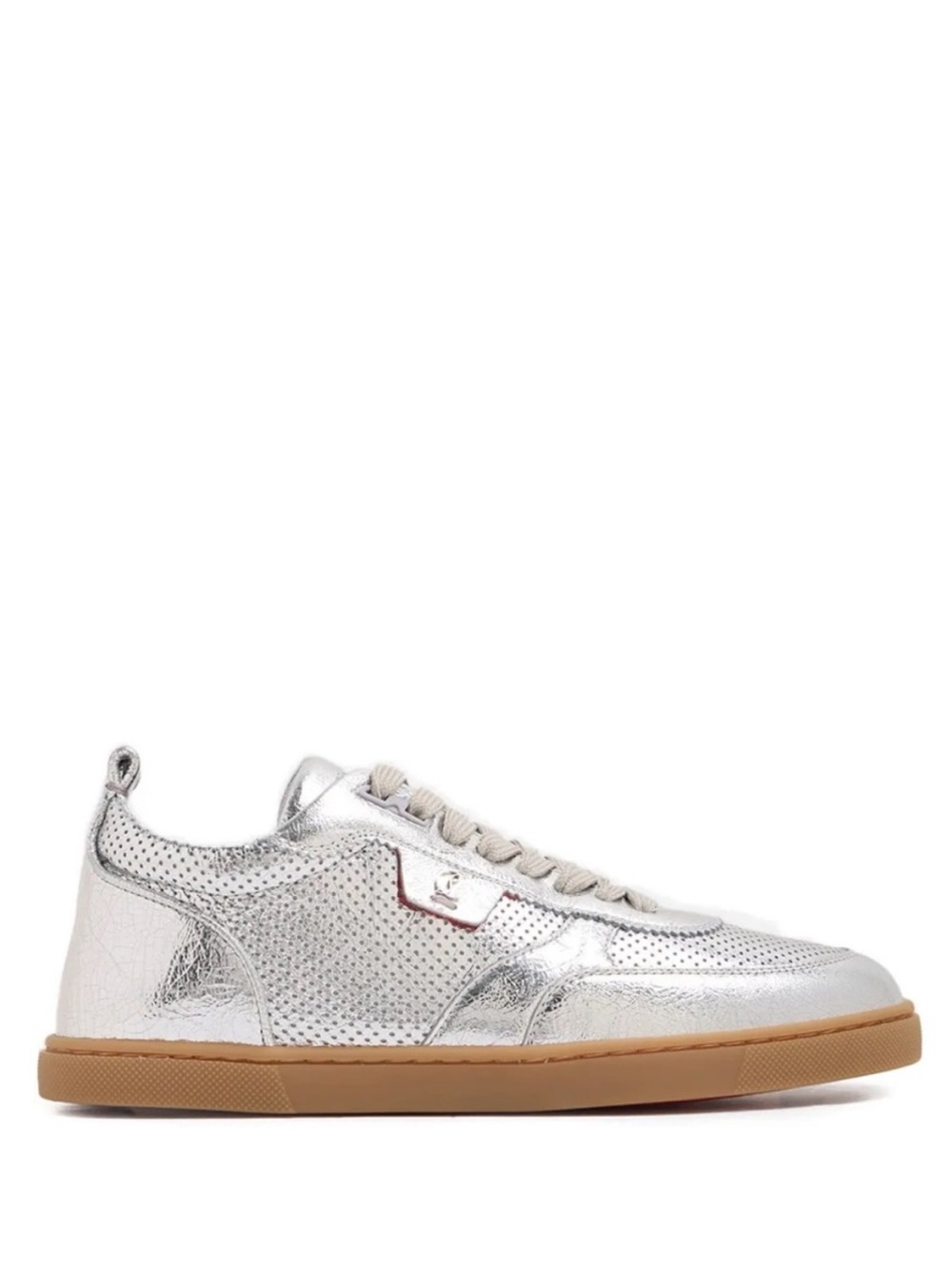 Christian Louboutin Tutti Rui Leather Sneakers Silver Men’s EU 46/US 13